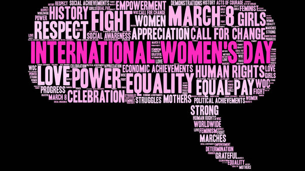 International Womens Day Word Cloud