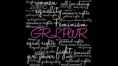 GRL Pwr kelime bulutu