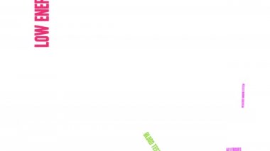 Beyaz bir arka plan üzerinde Adrenal Yorgunluk kelime bulutu.