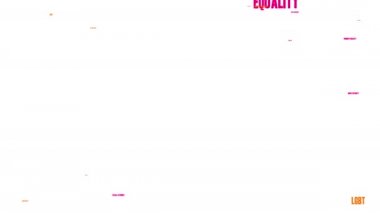 Women\'s Rights word cloud on a black background.
