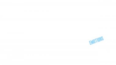 Beyaz bir arka plan üzerinde hiperaktif DEHB kelime bulutu.