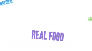 Beyaz arka planda organik kelime bulutu.