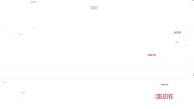 Beyaz bir arka plan üzerinde bellek DEHB kelime bulutu.