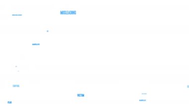 Beyaz bir arka plan üzerinde duygusal otlakçı kelime bulutu.