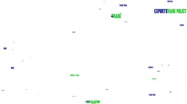 Beyaz arka planda Ticaret Engelleri kelime bulutu.