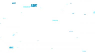 TSSB beyin Word bulut beyaz bir arka plan üzerinde.