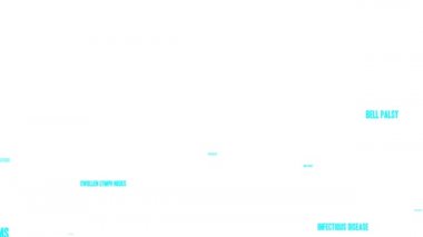 Lyme Hastalığı beyaz arka planda canlandırılmış kelime bulutu.