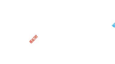 Beyaz arka planda organik kelime bulutu.