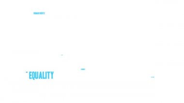 Kız güç word bulut beyaz bir arka plan üzerinde.