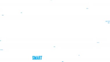 Beyaz arkaplanda bellek ADHD canlandırılmış kelime bulutu.