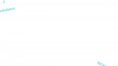 Beyaz arka planda gözdağı veren kelime bulutu.