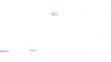 8 Mart Uluslararası Kadın Günü beyaz arka planda kelime bulutu yarattı.