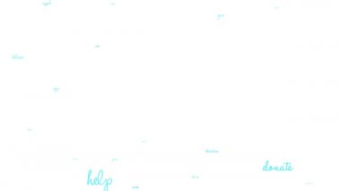 Beyaz arkaplandaki animasyon kelime bulutunu sevmek.