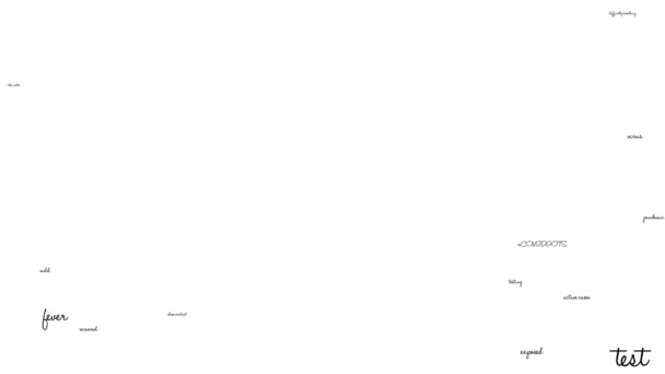 Пневмония Коронавируса Анимированное Слово Облако Белом Фоне — стоковое видео