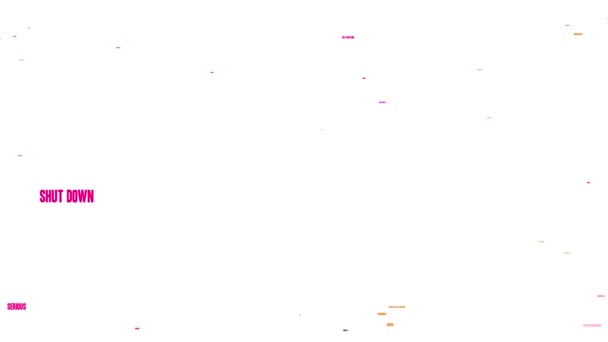 Πνευμονία Από Coronavirus Animated Λέξη Σύννεφο Λευκό Φόντο — Αρχείο Βίντεο