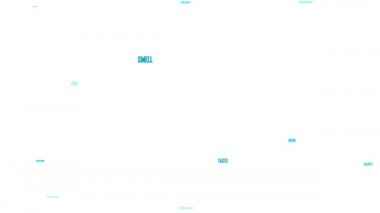 Beyin hasarı, beyaz arka planda kelime bulutunu canlandırdı.