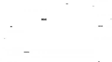 Beyaz arka planda sosyal uzaklık canlandırma kelime bulutu.