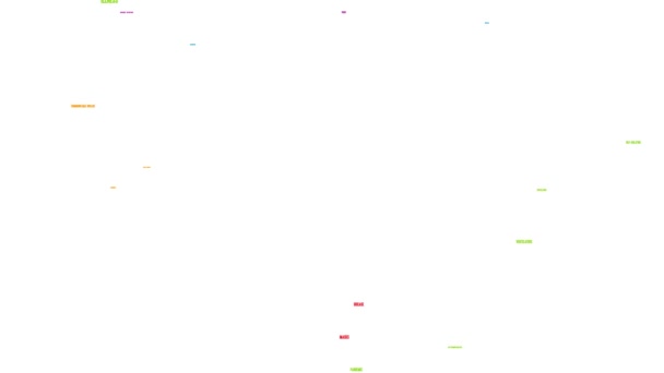Distanze Sociali Nube Parole Animate Sfondo Bianco — Video Stock