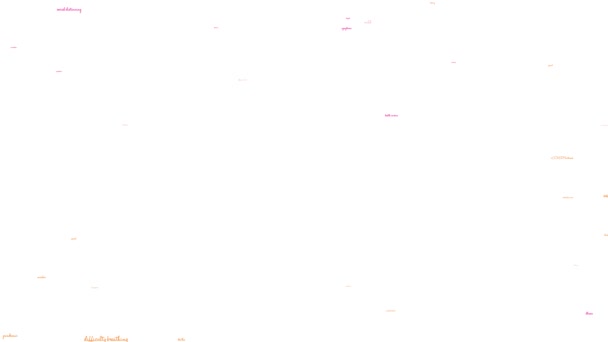Coronavirus Animated Word Cloud Λευκό Φόντο — Αρχείο Βίντεο