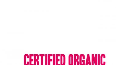 Beyaz arka planda sertifikalı organik kelime bulutu.