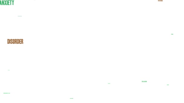 白色背景上的纤维兄弟动画云彩 — 图库视频影像