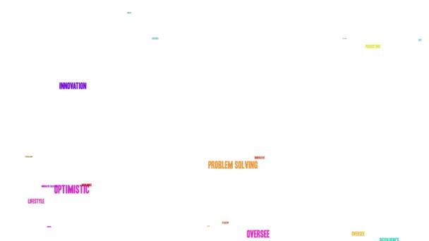 Embrace Change nuage de mots animés sur un fond blanc .