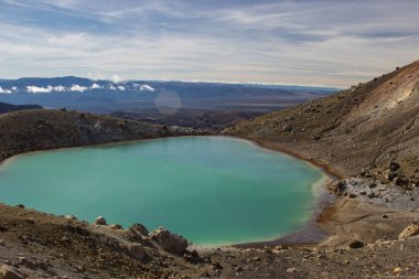 Tongariro Alp geçiş zümrüt göller
