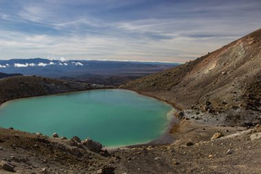 Tongariro Alp geçiş zümrüt göller
