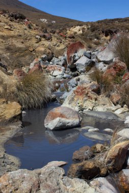 Tongariro Alp geçiş dereye