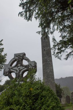 Glendalough yağmurlu gün
