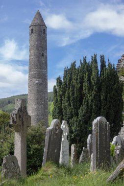 Glendalough yağmurlu gün