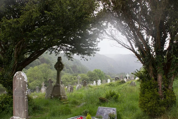 Glendalough par temps de pluie — Photo