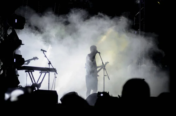 Noize Live Show Koncert Live Nyit Levegő Val Noize Biskek — Stock Fotó