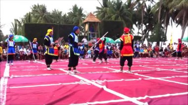 İnsan satranç savaş sanatı plaj Festivali ile gerçekleştirilen