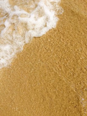 Dalgalar kıyıya alıştırma ulaşan deniz