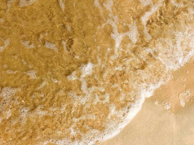 Dalgalar kıyıya alıştırma ulaşan deniz