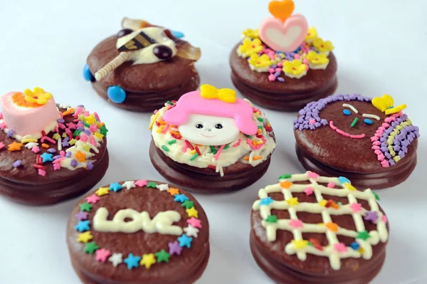 Czekoladowe torty dla dzieci — Zdjęcie stockowe