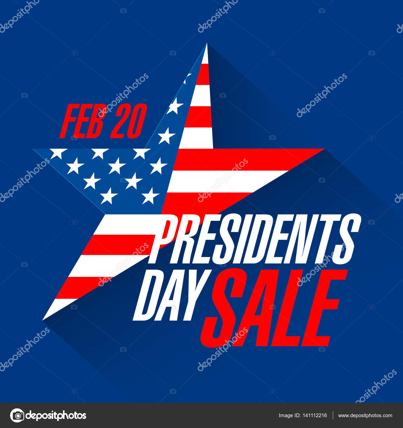 Presidents day sale — Stock Vector © Alhovik 141112216