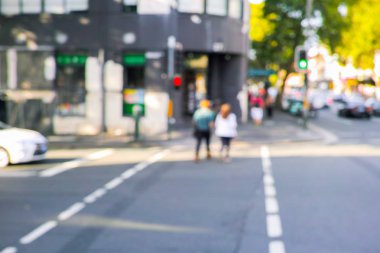 Trafik ışıklarında kişinin soyut bulanıklık