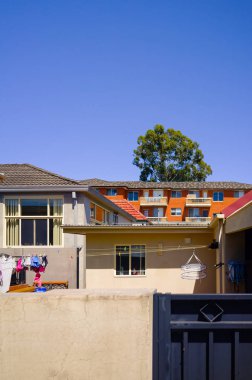 Kentsel evin arka bahçesinde, Sydney, Avustralya