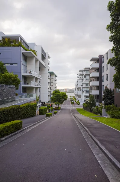 Apartment buildings, Rhodes, Sydney, Australië — Stockfoto