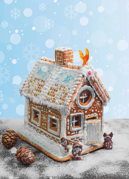 Casa de jengibre de Navidad — Foto de Stock