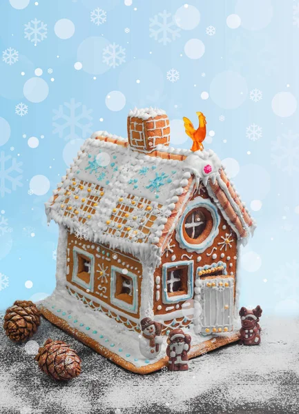 Weihnachten Lebkuchenhaus — Stockfoto