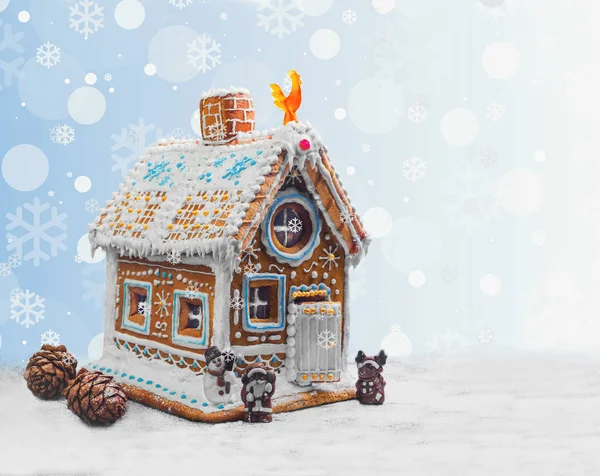 Рождественский пряничный домик Стоковое Фото