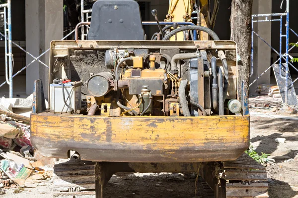 Back part of caterpillar tractor