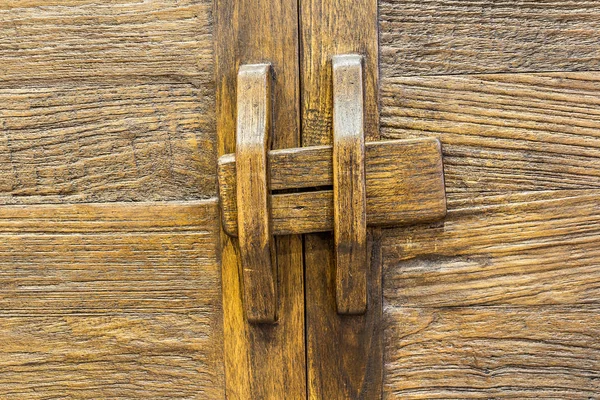 Old brown wooden door — Stock Photo, Image