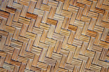 Eski bambu dokuma hasır doku ve arka plan