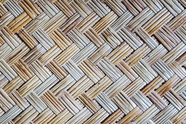 Eski bambu dokuma hasır doku ve arka plan