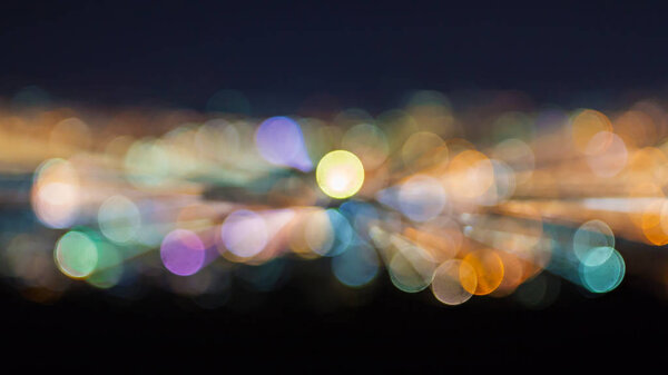 Abstract defocused light for background