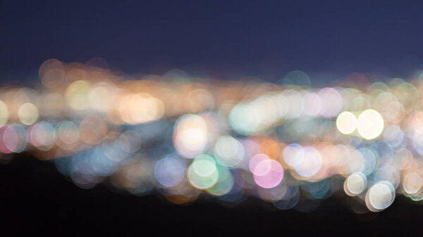 Abstract defocused light for background